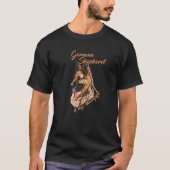 German Shepherd Therapy Dog Owner Tシャツ (正面)