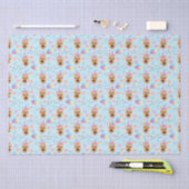 German Shepherd Tissue Paper in Blue 薄葉紙 (クラフト)