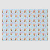German Shepherd Tissue Paper in Blue 薄葉紙 (正面)