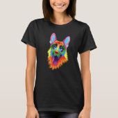 German Shepherd Tshirt, Dog Lover Tee, German Shep Tシャツ (正面)