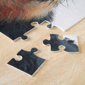 German shepherd turns his head watercolor ジグソーパズル (側面)