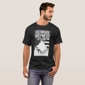 German Shepherd Uncle Dog American Flag 4th Of Jul Tシャツ (正面フル)