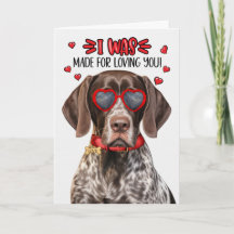 German Shorthair Pointer Dog Loving You Valentine