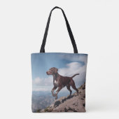 German Shorthair Pointer Elegant Shoulder Tote Bag トートバッグ (裏面)