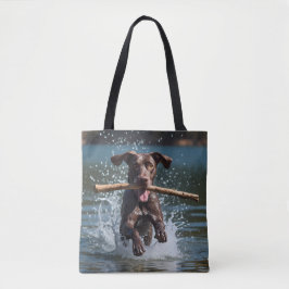 German Shorthair Pointer Elegant Shoulder Tote Bag トートバッグ