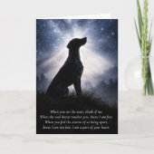 German Shorthair Pointer Sympathy カード (正面)