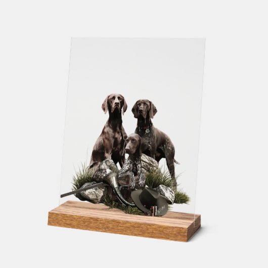 German Shorthaired Pointer     アクリルサイン (傾斜)