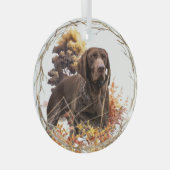 German shorthaired pointer ガラスオーナメント (正面右)