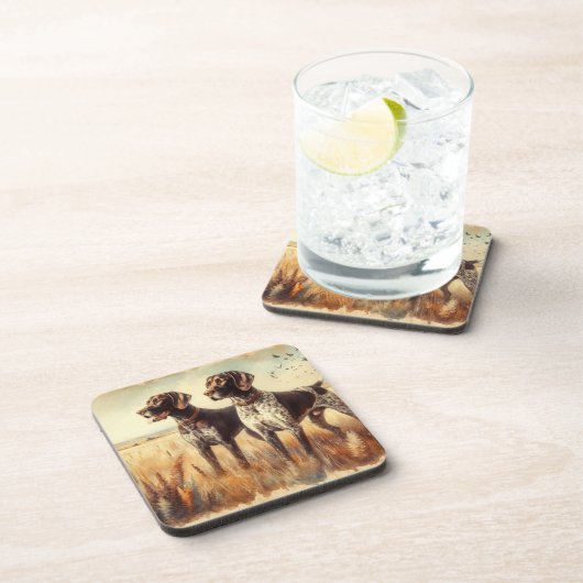 German Shorthaired Pointer コースター (右側)