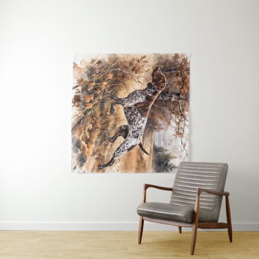  German Shorthaired Pointer  タペストリー (インサイチュ(横))