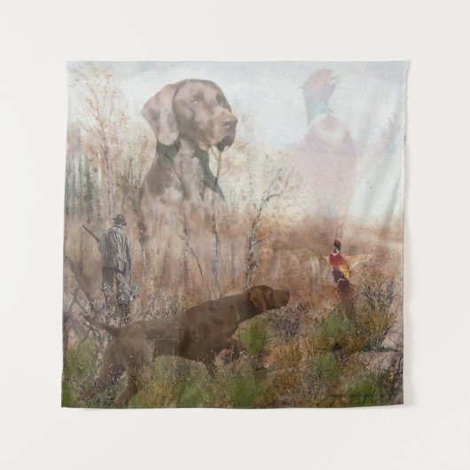 German Shorthaired Pointer（ドイツ語の短編ポインタ）、Kurzhaar T タペストリー (正面)