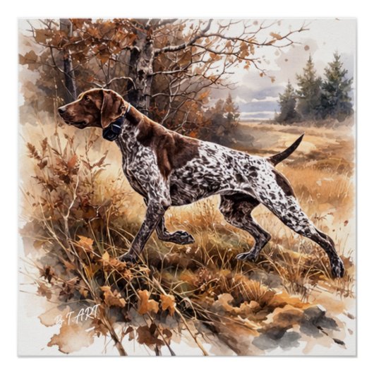  German Shorthaired Pointer  ポスター (正面)