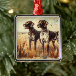 German Shorthaired Pointer メタルオーナメント