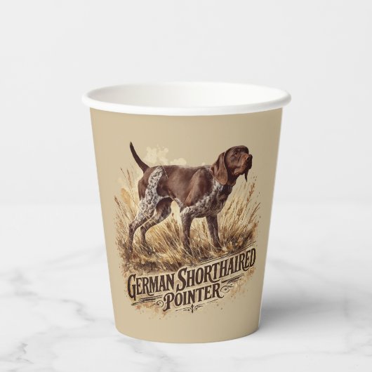  German Shorthaired Pointer  紙コップ (裏面)