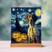 German Shorthaired Pointer 1 Cute Dog Halloween Ja アクリルサイン (ニュートラル)