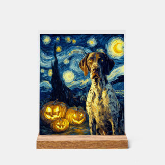 German Shorthaired Pointer 1 Cute Dog Halloween Ja アクリルサイン