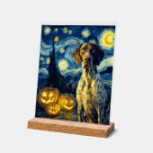 German Shorthaired Pointer 1 Cute Dog Halloween Ja アクリルサイン (傾斜)