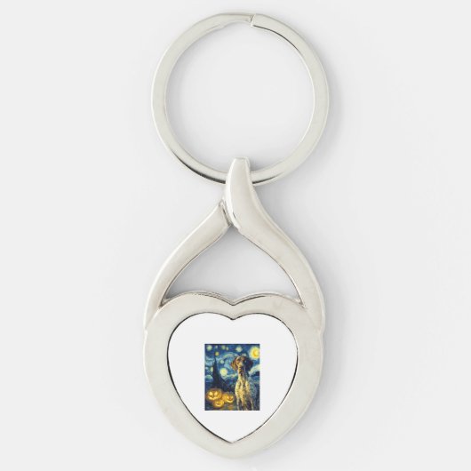 German Shorthaired Pointer 1 Cute Dog Halloween Ja キーホルダー (正面)