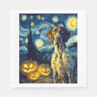 German Shorthaired Pointer 1 Cute Dog Halloween Ja スタンダードランチョンナプキン