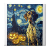 German Shorthaired Pointer 1 Cute Dog Halloween Ja タイル (正面)
