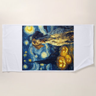 German Shorthaired Pointer 1 Cute Dog Halloween Ja ビーチタオル