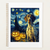 German Shorthaired Pointer 1 Cute Dog Halloween Ja プランナー手帳 (正面)