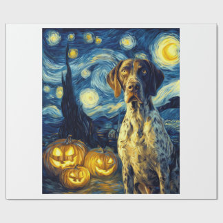 German Shorthaired Pointer 1 Cute Dog Halloween Ja ラッピングペーパー