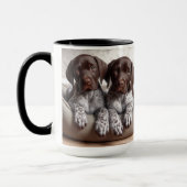German Shorthaired Pointer Christmas Coffee Mug マグカップ (左)