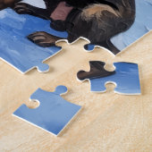 German Shorthaired Pointer Christmas Lighthouse ジグソーパズル (側面)