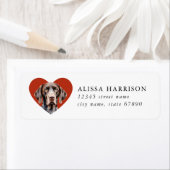 German Shorthaired Pointer Dog Address Labels ラベル (インサイチュ)