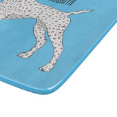 German Shorthaired Pointer dog cartoon カッティングボード (角)