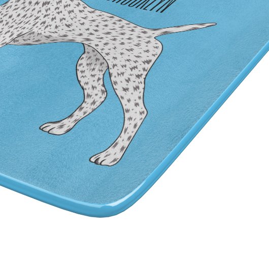 German Shorthaired Pointer dog cartoon カッティングボード (角)