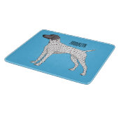 German Shorthaired Pointer dog cartoon カッティングボード (角)