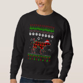 German shorthaired pointer Dog Ugly Sweater Christ スウェットシャツ (正面)