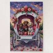 German Shorthaired Pointer  Dog Valentine's Day  ジグソーパズル (縦)