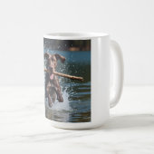 German Shorthaired Pointer Elegant Coffee Mug コーヒーマグカップ (正面右)