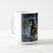 German Shorthaired Pointer Elegant Coffee Mug コーヒーマグカップ (正面左)