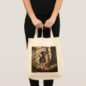 German Shorthaired Pointer Elegant GroceryTote Bag トートバッグ (正面(商品))
