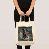 German Shorthaired Pointer Elegant GroceryTote Bag トートバッグ (正面(商品))