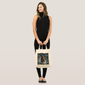 German Shorthaired Pointer Elegant GroceryTote Bag トートバッグ (正面(モデル))