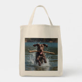 German Shorthaired Pointer Elegant GroceryTote Bag トートバッグ (裏面)