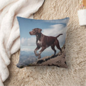 German Shorthaired Pointer Elegant Throw Pillow クッション (ブランケット)