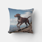 German Shorthaired Pointer Elegant Throw Pillow クッション (正面)