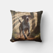 German Shorthaired Pointer Elegant Throw Pillow クッション (正面)