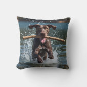 German Shorthaired Pointer Elegant Throw Pillow クッション (正面)