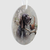 german shorthaired pointer, gsp オーナメント (正面)