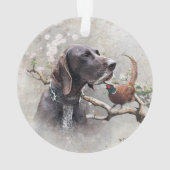 german shorthaired pointer, gsp オーナメント (裏面)