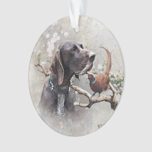 german shorthaired pointer, gsp オーナメント (正面)