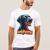 German Shorthaired Pointer GSP Zombie Dog Hallowee Tシャツ (正面)