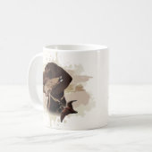 German Shorthaired Pointer,kurzhaar, Tapestry Post コーヒーマグカップ (正面左)